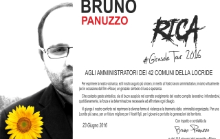 Rica Bruno Panuzzo Girasole ai sindaci della locride