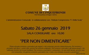 per non dimenticare cinquefrondi